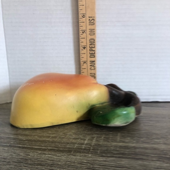 Vtg Vibrant Pear Chalkware Wall Art - Picture 8 of 13